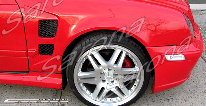 Custom Mercedes CLK  Coupe & Convertible Fenders (1998 - 2002) - $590.00 (Manufacturer Sarona, Part #MB-009-FD)